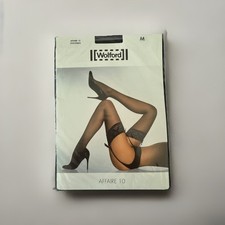 NOS Wolford Affaire 10 Stockings - Black - Size M