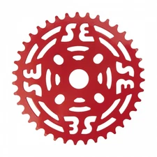 SE Bikes 39T Steel Single-Speed 1/2 x 1/8 Chainring - Red BMX Replacement Part