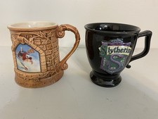 2000 Encore Xpres Set Of 2 NOS Harry Potter Coffee Mugs Slytherin  Quidditch
