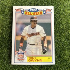 1987 Topps Baseball 1986 All Star Game Commemorative Set #6 Tony Gwynn C5
