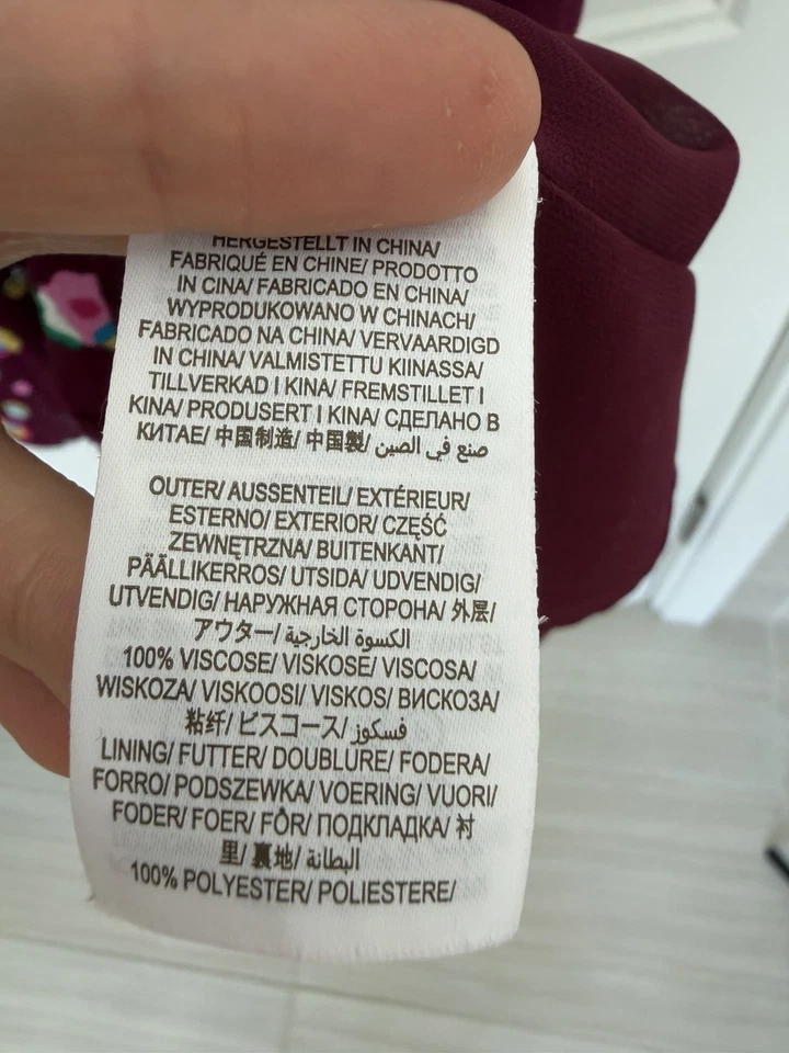 Vestido Boden Christina Retro Estampado Floral Lunares Desajustado Talla 14R Foto 3 de 4