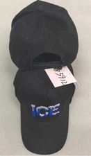 ICE HAT BLACK TACTRICAL 3D EMBROIDERED HAT CAP Z2
