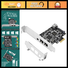 4-Port PCIe FireWire 400 Card, 1394A Interface for Windows  Mac, Cables Include