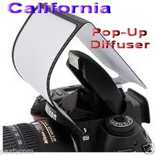 Universal Pop Up Flash Diffuser Soft Screen DSLR Nikon D3100 Canon 450 500 1000D
