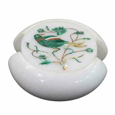 Marbre Coaster Set Main Pierre Pireta Dura Décor Maison Cadeaux