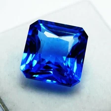 Amazing Sapphire Square Cut Natural Blue EGL Certified 8-9 Ct Loose Gemstone