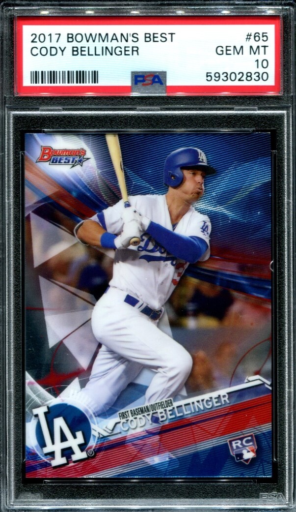 2017 Bowmans Best Cody Bellinger #65 Rookie RC PSA 10