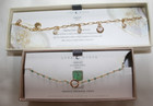 Real Stones Brass. $16.99 Each Box! Anklet Chain Charms Emerald Mother of Pearl