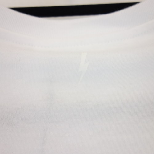 Camiseta NEIL BARRETT blanca hombre parte superior holgada algodón S camiseta nueva - Imagen 5 de 11