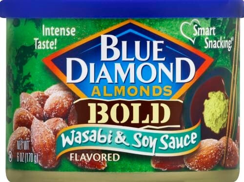 (2er Pack) Blue Diamond Mandeln, Kühne Wasabi & Sojasauce, 6 Oz - Bild 2 von 10