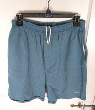 Vintage 90s Nike White Tag Athletic Shorts Men M USA Made Striped Beach Surf 