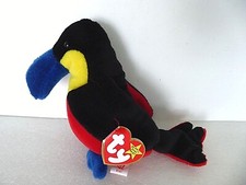 Rare Retired Ty 1995 Beanie Baby KIWI Toucan, Tag errors, Mint Original, PVC 4/3