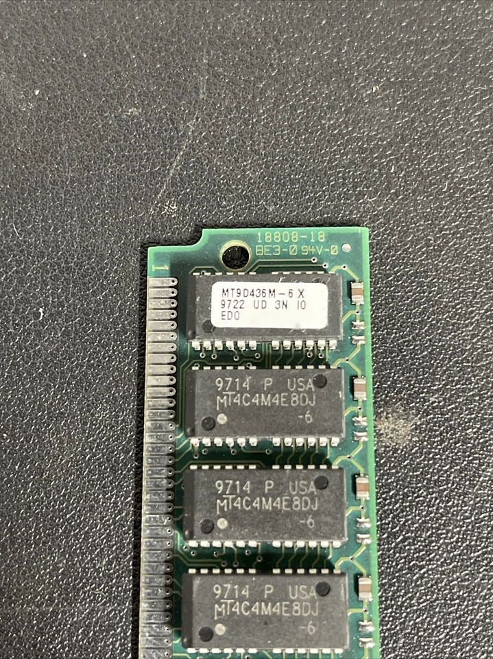 16MB EDO 60NS 2K 5V 4X4 ECC PARITY 72PIN SIMM INTEL WORKSTATION MEMORY RAM USA! - Image 3 of 4
