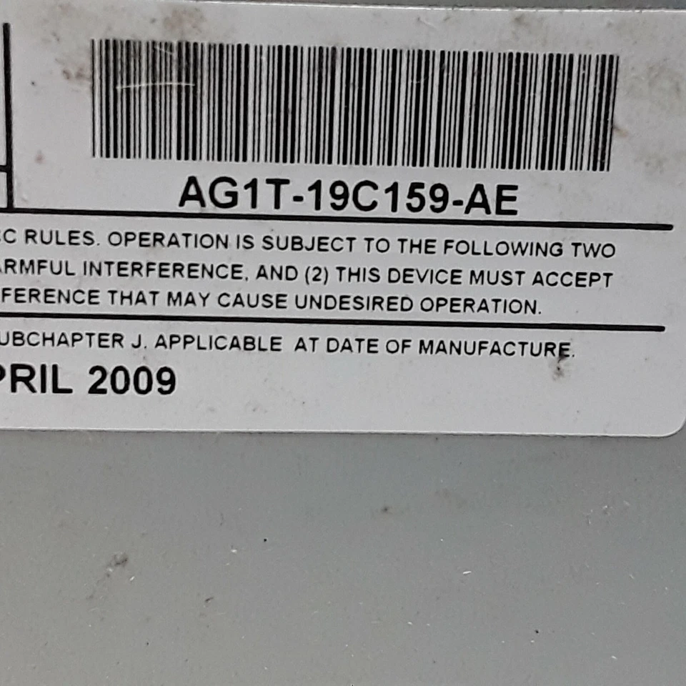 10 2010 Ford Taurus AM FM 6 disc CD radio receiver OEM AG1T-19C159-AE AF - Image 3 of 3