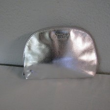 Victoria's Secret Silver Vinyl Makeup/Cosmetic/Travel Case NEW