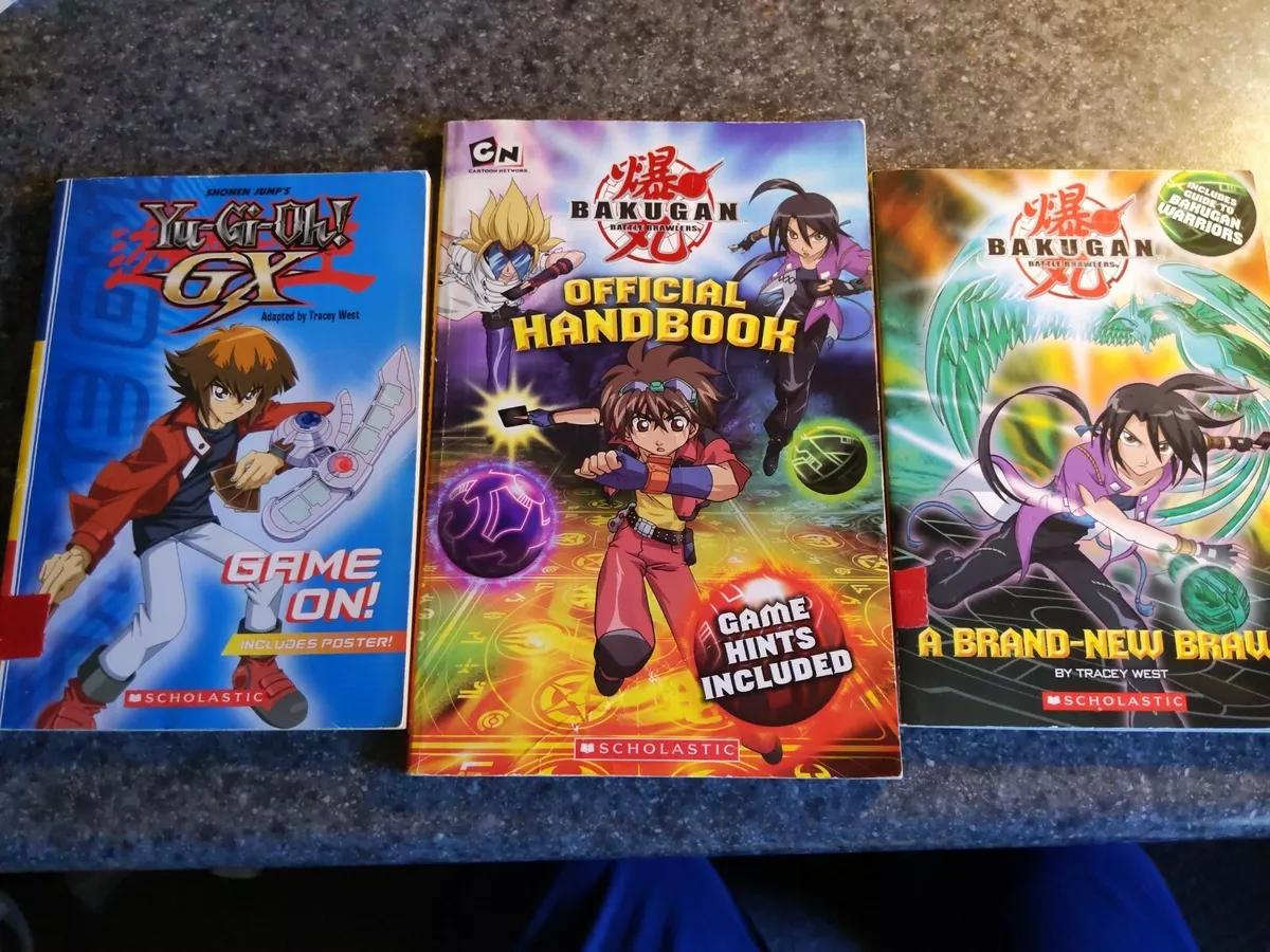 Anime Books/ Bakugan Battle Brawlers/Yu-Gi-Oh GX. (3) Books. pre-owned