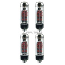 Brand New Matched Quad 4 JJ EL34 6CA7 Fully Tested Guaranteed Vacuum Tubes