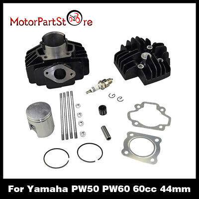 Yamaha PW50 QT50 engine rebuild kit head bore cylinder barrel piston ring gasket