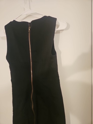 Abito denim nero senza sbiadimento rivoluzionario Level 99 zip posteriore Forever - Foto 7 di 8