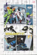 BATMAN SHADOW OF THE BAT #8 COLOR PRODUCTION ART SIGNED ADRIENNE ROY COA PG 5