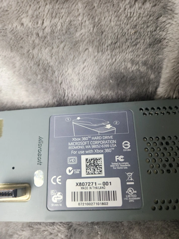 Official Microsoft XBOX 360 Fat Console 20GB Hard Drive HDD Game Storage Drive - Image 4 of 4