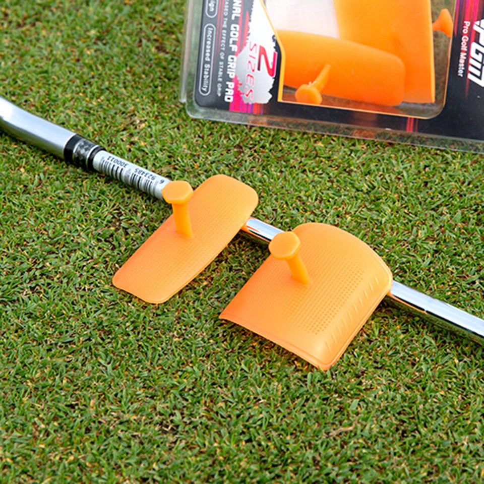 AU 2Pcs Golf Practice Grip Pad Golf Finger Tape Silicone Golf Training