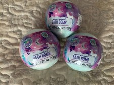 Bath Bombs Unicorn Universe Vanilla Dream Scented Rainbow Set of 3