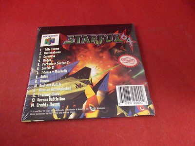 Star Fox 64 Original Cuts Soundtrack Music CD Nintendo 64 N64 **NEW** Rare!
