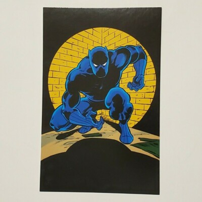 Black Panther Postcard Marvel 80th Anniversary T'Challa