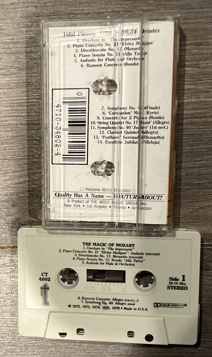 The Magic of Mozart - Cassette Tape | eBay