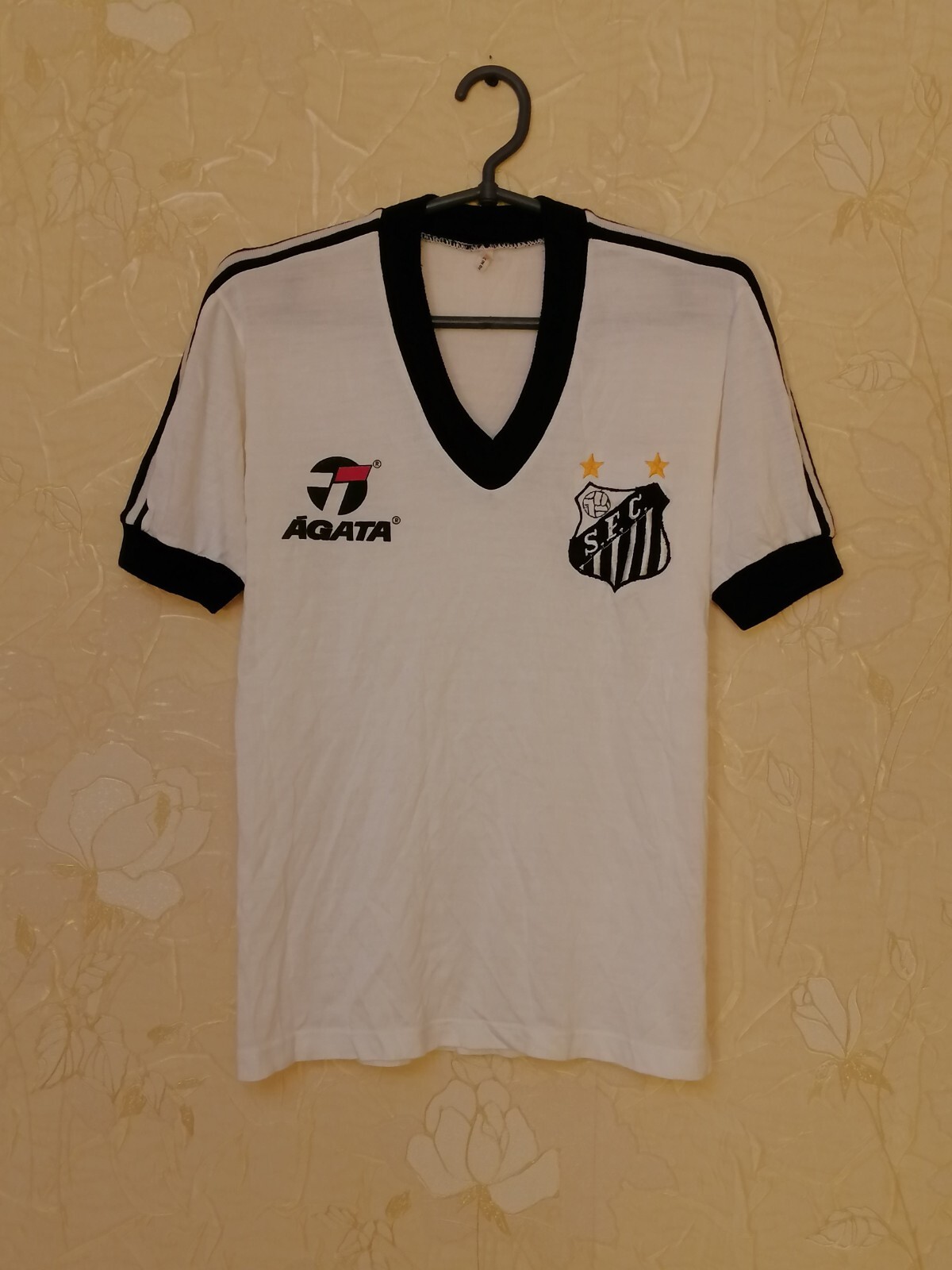 Santos FC 1980s Home Shirt - Agata Topper Vintage