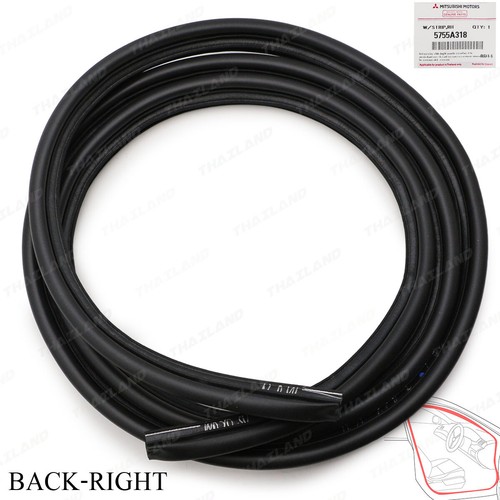 Fits Mitsubishi Pajero Sport 2016 21 Rear Rh Opening Door Weatherstrip Seal - Picture 3 of 8