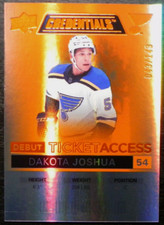2021-22 21/22 Credentials Debut Ticket Access Orange #88 Dakota Joshua / 149