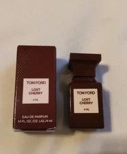 NIB TOM FORD LOST CHERRY EAU DE PARFUM SPLASH TRAVEL SIZE BOTTLE .14 FL OZ 4 ML