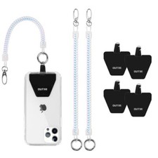 Phone Lanyard Tether with 4 Patch- 2  Phone Tether, 4  Phone 4- Colorful