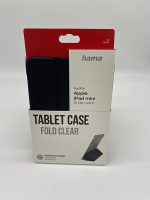 Hama 216452 Fold Clear Folio Kunststoff für Apple iPad mini 6. gen. 2021 schwarz