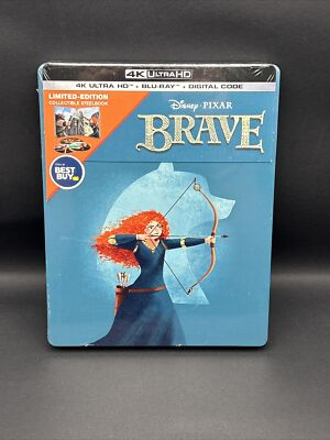 #ad #ad Brave 4K UHD Blu ray Digital Limited Edition Steelbook *NEW* $34.99