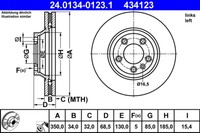 "Bremsscheibe Porsche P. Cayenne/Touareg 18\" Le"