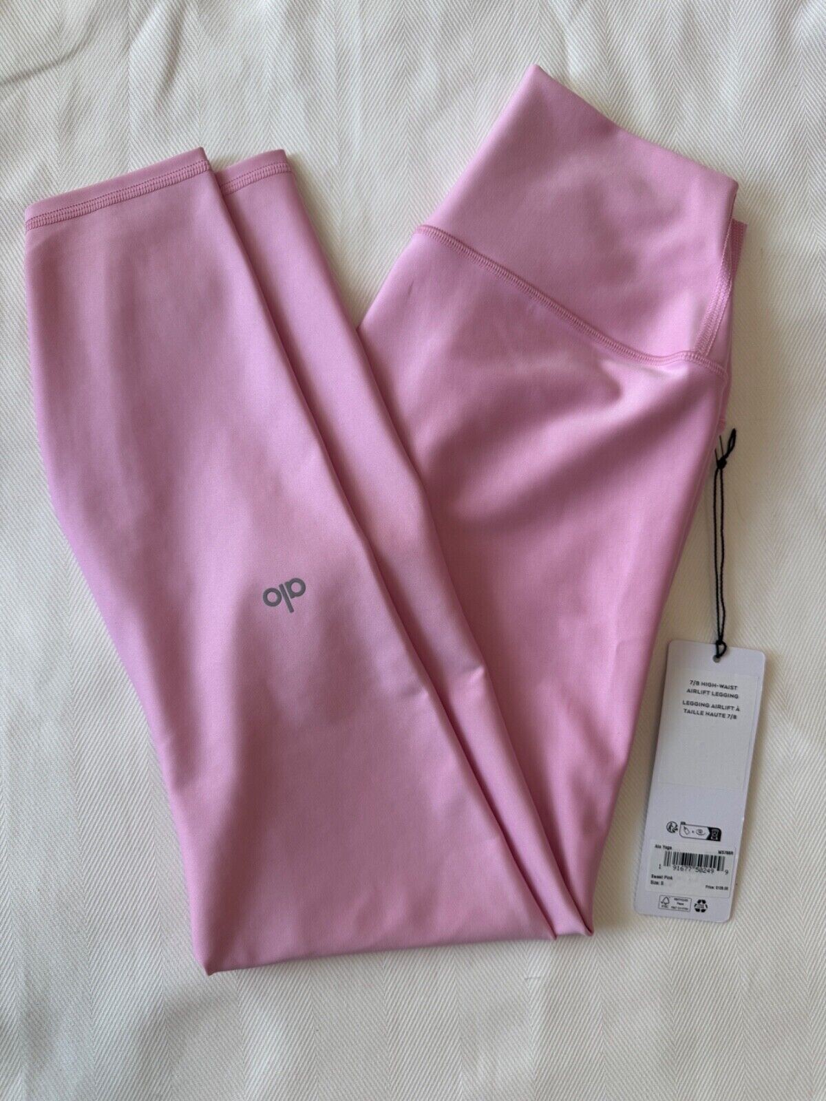 ALO Yoga Airlift High Waist 7/8 Leggings Sweet Pink Size M for Workouts