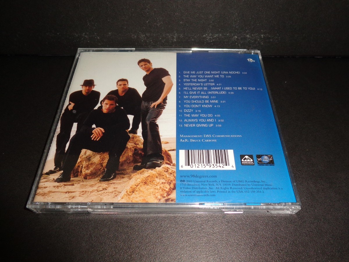 REVELATION by 98 DEGREES-Rare Collectible CD w/ Lyrics-Una Noche