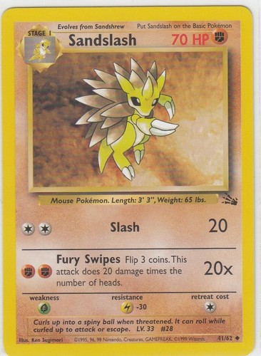 Juego de cartas coleccionables oficiales de Pokémon colección fósiles poco comunes y comunes 31-62/62 - Imagen 12 de 33