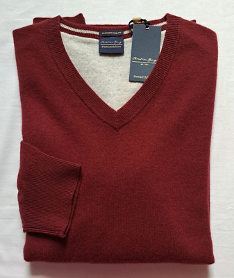Christian Berg Pullover 3XL ca.56/58 Wolle 100% Cashmere Feeling d.rot UVP99,99 