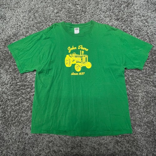 Vintage John Deere Hemd Herren XL Grün Delta Magnum Weight Farming Country