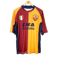 2001-02 Roma Maglia Champions League Kappa Ina XL ORIGINALE SHIRT