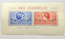 Timbre Suisse Bloc 1937 Pro Juventute