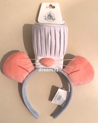NWT Disney Epcot Mickey Mouse Ears Chef Remy Ratatouille Ear Headband Adult Size