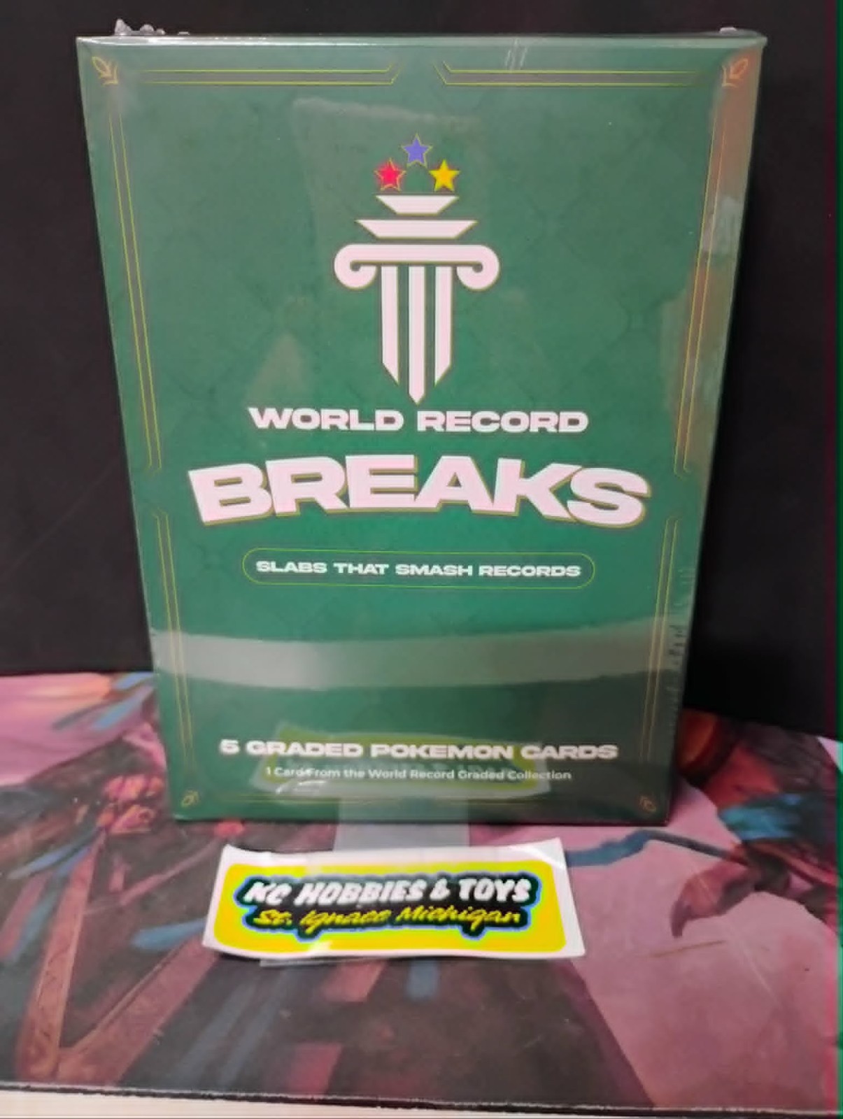 WORLD RECORD BREAKS: POKEMON 5 individually sealed graded card packs per box NEW
