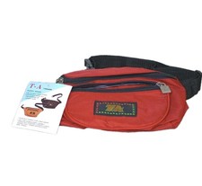 Vintage Fanny Pack Red Adjustable 2 Zipper Pockets T-A Trends NEW