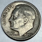 1959-D Roosevelt Dime - Circulated Condition - 90% Silver - US Coin - 3005