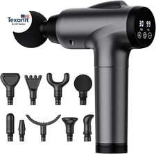 Massage Gun Deep Tissue, Handheld Electric Muscle Massager, High Intensity Percu